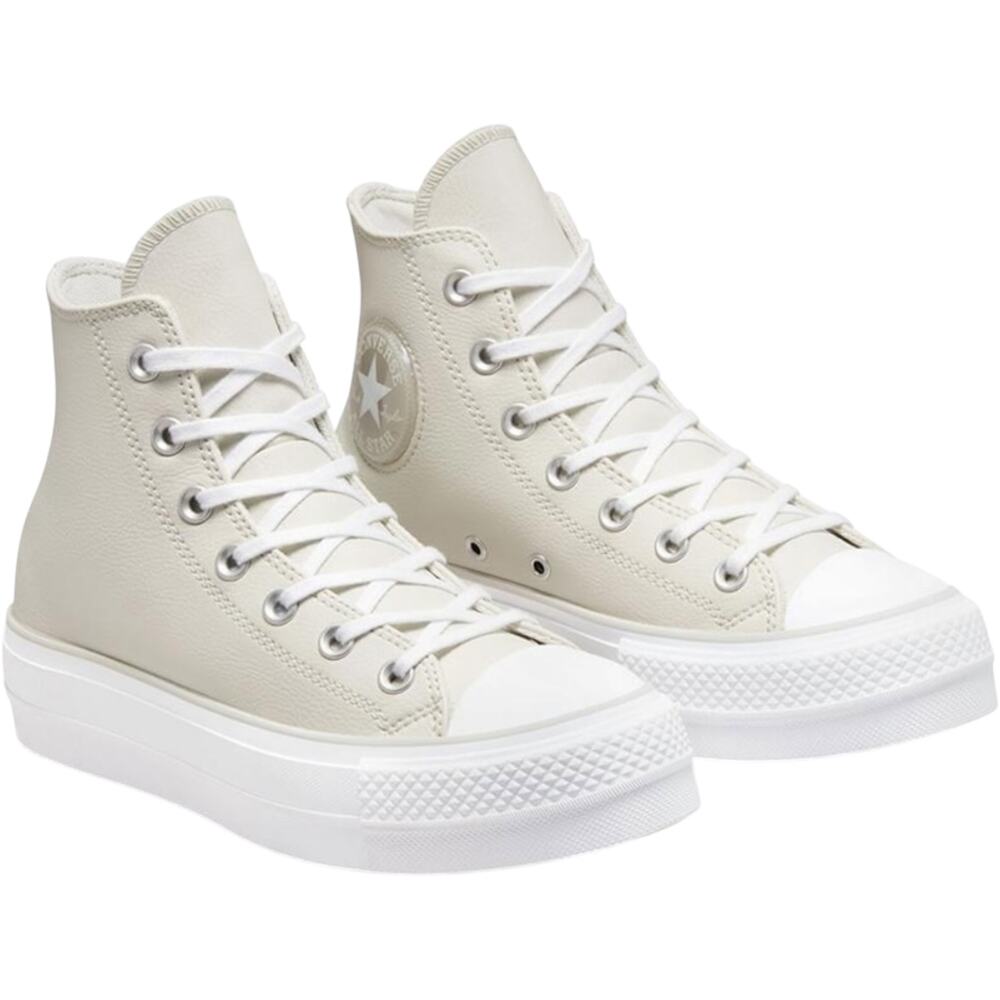 Converse Chuck Taylor All Star Lift Sneakers Platform High Top Light Bone 6.5